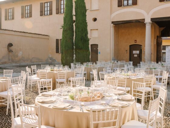 allestimento per cena Confindustria