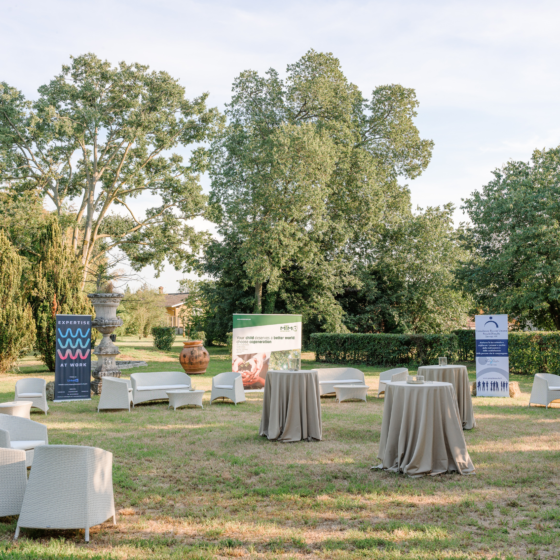 allestimento tavoli per cene aziendali